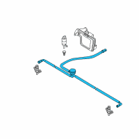 OEM BMW Hose Line, Headlight Cleaning System Diagram - 61-67-7-187-524