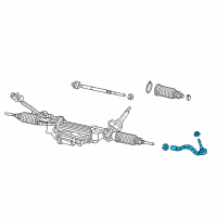 OEM 2019 Jeep Grand Cherokee Tie Rod-Outer End Diagram - 68303631AA