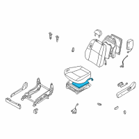 OEM Nissan Pathfinder Heater Unit-Front Seat Cushion Diagram - 87335-3W517