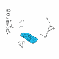 OEM 2013 Kia Soul Fuel Tank Assembly Diagram - 311502K500