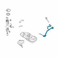 OEM 2010 Kia Soul Filler Neck & Hose Assembly Diagram - 310302K500