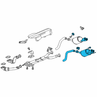OEM 2015 Chevrolet Corvette Muffler & Pipe Diagram - 84678999