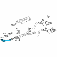 OEM 2019 Chevrolet Corvette Catalytic Converter Diagram - 84405968