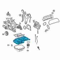 OEM 2013 Lexus RX450h Pan, Oil, NO.1 Diagram - 12111-0P050