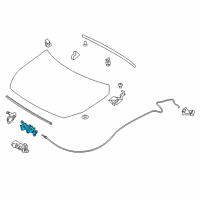 OEM 2019 Infiniti QX30 Hood Lock Assembly Diagram - 65601-5DA0B