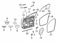 OEM Lexus Plug, Hole Diagram - 90950-01A17