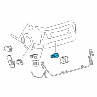 OEM 2018 Toyota Prius Park Sensor Diagram - 89341-48040-J1