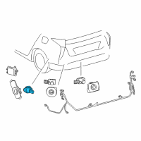 OEM 2018 Toyota Prius Park Sensor Diagram - 89341-58070-C3