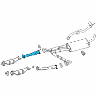 OEM 2012 Nissan NV1500 Exhaust Tube Front Diagram - 20010-1PE1A