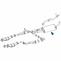OEM 2016 Nissan NV3500 Mounting Assy-Exhaust, Rubber Diagram - 20621-1PD0A