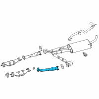 OEM 2016 Nissan NV1500 Exhaust Tube Assembly, Front Diagram - 20020-1PE1A
