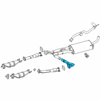 OEM 2020 Nissan NV1500 Exhaust Tube Assembly, Center Diagram - 20030-1PE0A