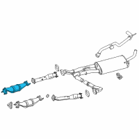 OEM 2015 Nissan NV1500 Three Way Catalyst Converter Diagram - 208A2-9CE0A