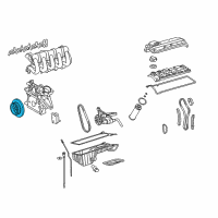 OEM Dodge Sprinter 3500 DAMPER-CRANKSHAFT Diagram - 5103972AB