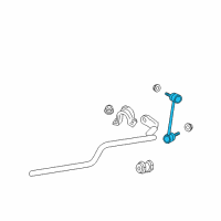 OEM 2006 Lincoln Zephyr Stabilizer Link Diagram - 3M8Z-5K483-L