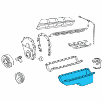 OEM 2002 Chevrolet Express 3500 Pan Asm-Oil Diagram - 12574834