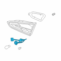 OEM 2016 Kia Forte Bulb Holder & Wiring Assembly Diagram - 92480A7000