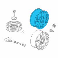 OEM 2011 Honda CR-Z Disk, Aluminum Wheel (16X6J) (Tpms) (Kosei) Diagram - 42700-SZT-A91