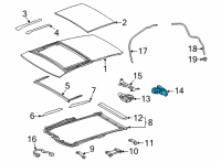 OEM 2022 Lexus NX350h GEAR ASSY, SLIDING R Diagram - 63260-78030