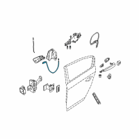 OEM 2009 BMW 328i Bowden Cable, Door Opener Diagram - 51-22-7-117-743