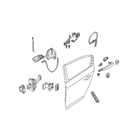 OEM BMW 335i xDrive Operating Rod, Door Rear Right Diagram - 51-22-7-060-290