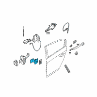 OEM 2010 BMW 328i Hinge, Rear Door, Upper, Right Diagram - 41-52-7-046-052