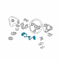 OEM Acura TSX Switch Assembly, Audio Remote & Cruise Diagram - 35880-SEC-A41