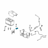 OEM 2018 Chevrolet Cruze Hold Down Diagram - 9115187