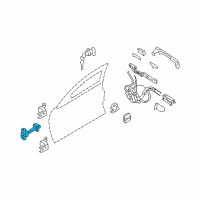 OEM Infiniti Check Link Assembly-Front Door RH Diagram - 80430-JK000