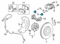 OEM Chevrolet Caliper Seal Diagram - 13507577
