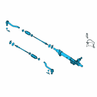 OEM 2016 Nissan Murano Gear & Linkage Assy-Power Steering Diagram - 49001-5AA0A