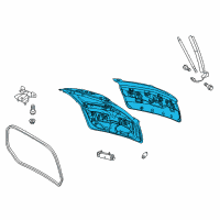 OEM 2018 Lincoln MKT Lift Gate Diagram - CE9Z-7440010-B