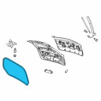 OEM 2019 Lincoln MKT Weatherstrip Diagram - AE9Z-74404A06-A