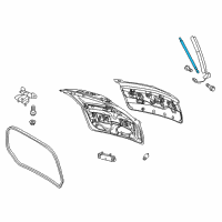 OEM 2010 Lincoln MKT Support Strut Diagram - AE9Z-74406A10-A