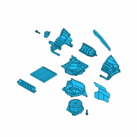 OEM 2017 Hyundai Veloster Blower Unit Diagram - 97207-2V120