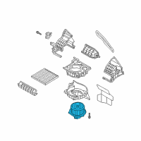 OEM 2017 Hyundai Veloster Motor-Heater Blower Diagram - 97111-2V000