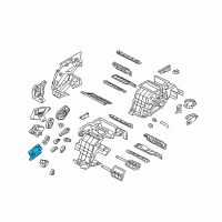 OEM Hyundai Heater System Actuator Assembly, Right Diagram - 97160-3M500