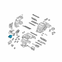 OEM 2011 Hyundai Equus Heater System Actuator Assembly, Left Diagram - 97160-3M000