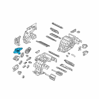 OEM Hyundai Genesis Temperature Actuator Assembly, Left Diagram - 97159-3M000