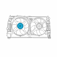 OEM 2003 Chrysler 300M Motor-Radiator Fan Diagram - 5066162AA