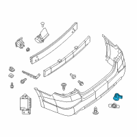 OEM 2015 Infiniti Q70 Distance Sensor Assembly Diagram - 28438-3TA2E