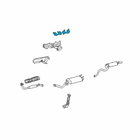 OEM Lexus GS430 Gasket, Exhaust Manifold To Head Diagram - 17173-50021