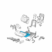 OEM 1999 GMC K1500 Pad, Driver Seat Cushion Diagram - 12387100