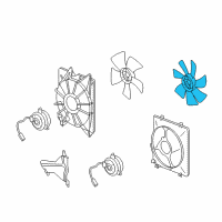 OEM 2011 Acura TL Fan, Cooling Diagram - 38611-R70-A01