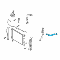 OEM 2019 Kia Soul Hose-Radiator Inlet Diagram - 25411B2500