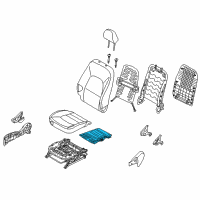 OEM 2012 Kia Rio Heater-Front Seat Cushion Diagram - 882801W010