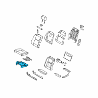 OEM 2012 BMW X5 Sports Seat Upholstery Parts Diagram - 52-10-7-247-502