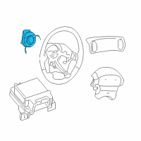 OEM 2004 Dodge Intrepid Air Bag Clockspring Diagram - 4698304AD