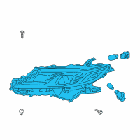 OEM 2019 Toyota Camry Composite Headlamp Diagram - 81150-06C41