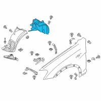 OEM 2016 BMW X3 Cover, Wheel Arch, Rearsection, Front Right Diagram - 51-71-7-213-644